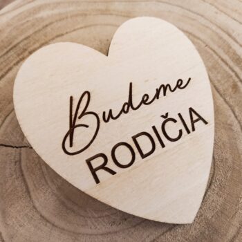 Drevený míľnik "Budeme rodičia" - Image 3