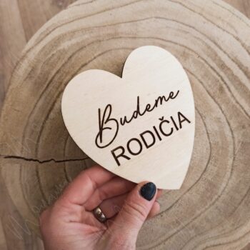 Drevený míľnik "Budeme rodičia" - Image 2