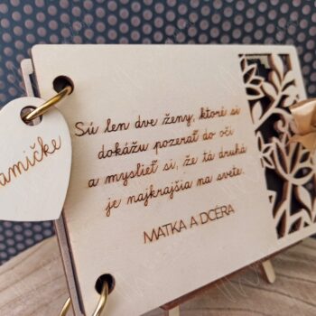 Mini Drevený fotoalbum "Mamičke" - Image 3