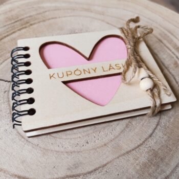 Valentínske notesíky "Kupóny lásky"