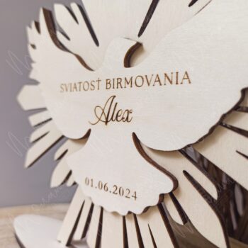 Drevená pamiatka HOLUBICA "Sviatosť birmovania" - Image 2
