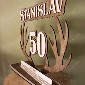 Drevený darček k 50. narodeninám – Lovu zdar! - Image 6