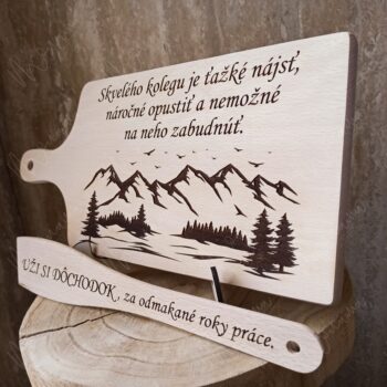 Darček pre muža - kolegu "Doska na krájanie s vareškou" - Image 4